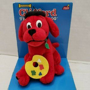 New Bean Bag Clifford The Red Big Dog Plush Artist Scholastic Pals PBS Kids Doll